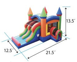 IMG 1093 1770312329 Rainbow Bounce House and Double Slide