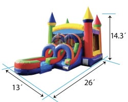 IMG 1096 1770313256 Rainbow Bounce House and Front Slide